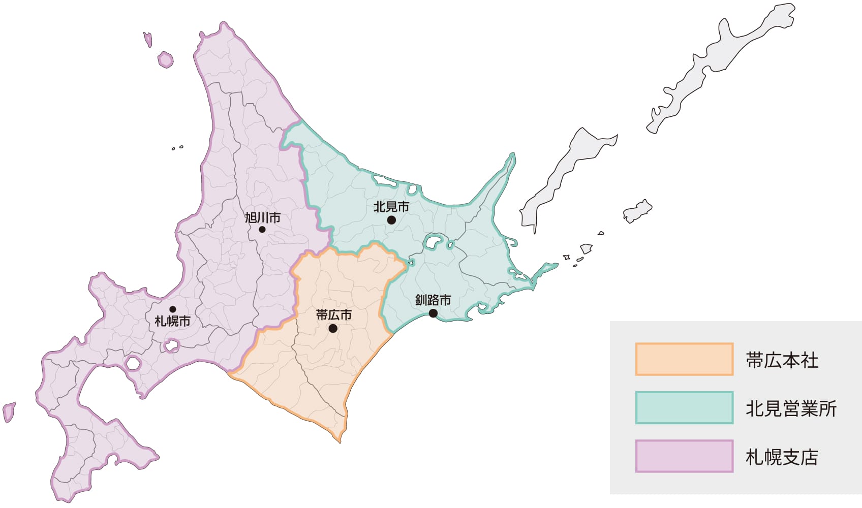 北海道エリアマップ